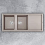 Chậu rửa bát đá Malloca TORTORA G-50043 2 hố 1 bàn