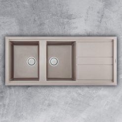 Chậu rửa bát đá Malloca TORTORA G-50043 2 hố 1 bàn