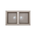 Chậu rửa bát đá Malloca TORTORA K-45043 2 hố