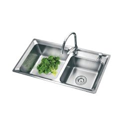 Chậu rửa bát inox EUROSUN EU-8245S dương bàn 2 hố