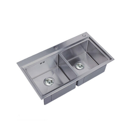 Chậu rửa bát inox EUROSUN EU-8246HS dương bàn 2 hố