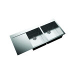 Chậu rửa bát inox Faster FS 11046HL dương bàn 2 hố 1 bàn