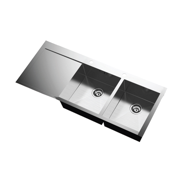 Chậu rửa bát inox Faster FS-11650SL dương bàn 2 hố 1 bàn