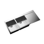 Chậu rửa bát inox Faster FS-11650HM dương bàn 2 hố 1 bàn