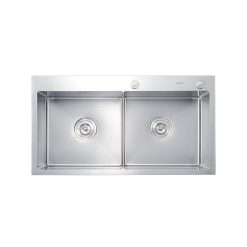 Chậu rửa bát inox Faster FS 8245HB dương bàn 2 hố