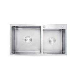 Chậu rửa bát inox Faster FS 8245HS dương bàn 2 hố