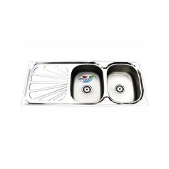 Chậu rửa bát inox Tân Á TA-03 dương bàn 2 hố 1 bàn