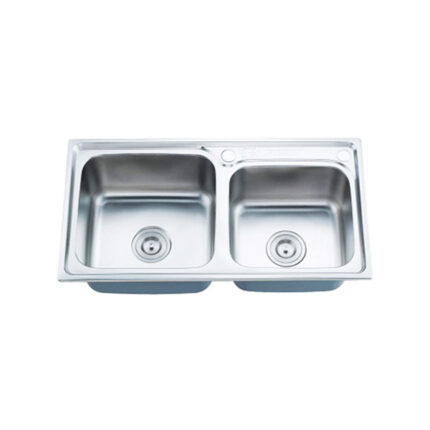 Chậu rửa bát inox Tân Á RE90 dương bàn 2 hố