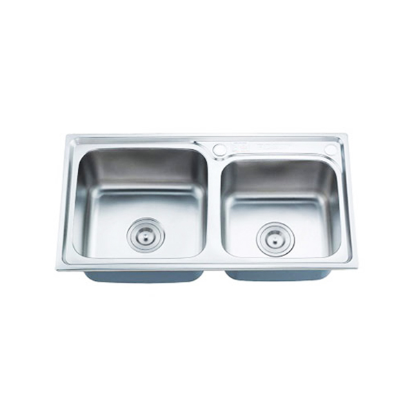 Chậu rửa bát inox Tân Á RE90 dương bàn 2 hố