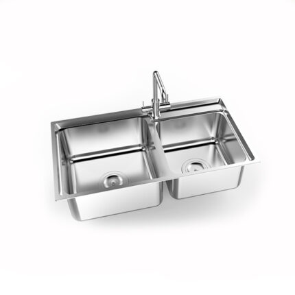 Chậu rửa bát inox Sơn Hà S80D/S80X 2 hố