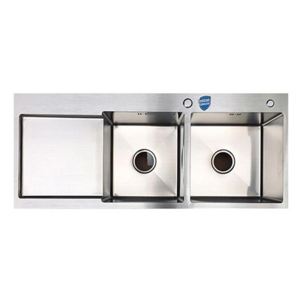 chau rua bat inox bauer bs 110sl bs110sl duong ban 2 ho 1 ban