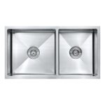 Chậu rửa bát inox BAUER BS 8045S BS8045S âm bàn 2 hố