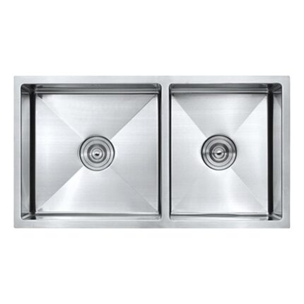 Chậu rửa bát inox BAUER BS 8045S BS8045S âm bàn 2 hố