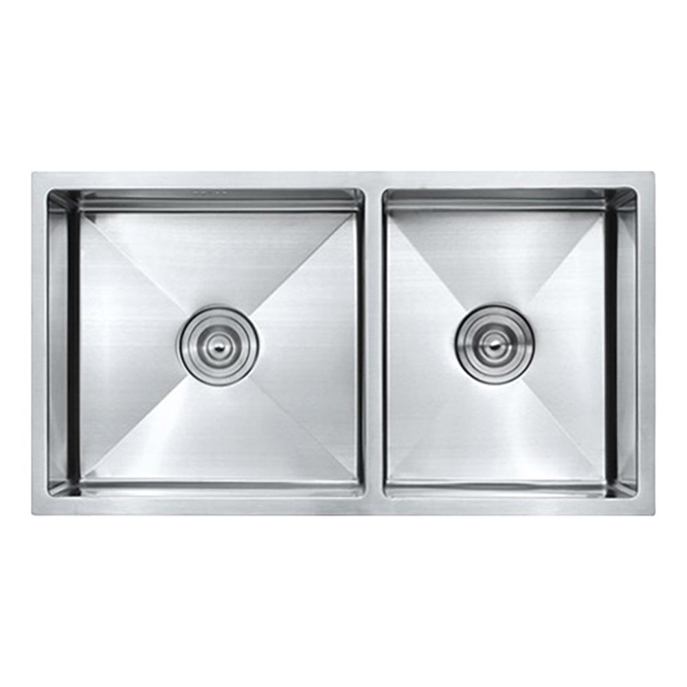 Chậu rửa bát inox BAUER BS 8045S BS8045S âm bàn 2 hố