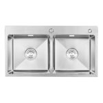 chau rua bat inox bauer bs 8245hm bs8245hm duong ban 2 ho