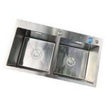 Chậu rửa bát inox BAUER BS 8245S BS8245S dương bàn 2 hố