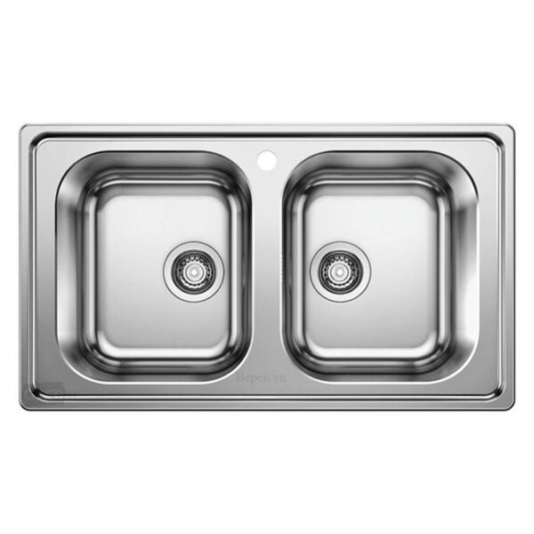 Chậu rửa bát inox BLANCO DINAS 8 570.27.219 dương bàn 2 hố.