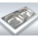 chau rua bat inox cata c 2 duong ban 2 ho