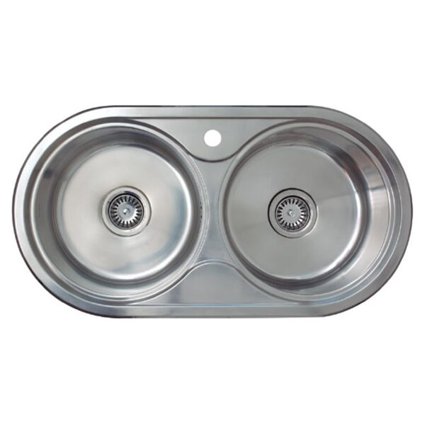 Chậu rửa bát inox Cata R-2 AG UNIT dương bàn 2 hố