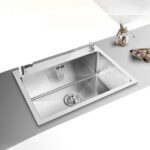 Chậu rửa bát inox FASTER FS 6045HM dương bàn 1 hố