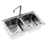 Chậu rửa bát inox Faster FS 7843 dương bàn 2 hố