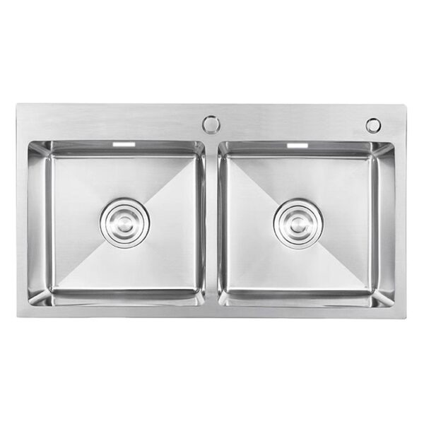 Chậu rửa bát inox FASTER FS 7843HM dương bàn 2 hố