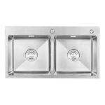 Chậu rửa bát inox FASTER FS 8245HA dương bàn 2 hố