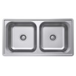 Chậu rửa bát inox Hafele HS20-SSN2R90M 567.20.493 2 hố