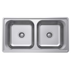 Chậu rửa bát inox Hafele HS20-SSN2R90M 567.20.493 2 hố