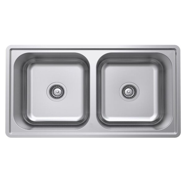 Chậu rửa bát inox Hafele HS20-SSN2R90M 567.20.493 2 hố