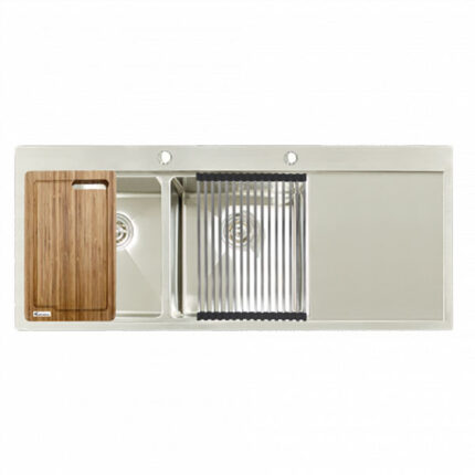 Chậu rửa bát inox KONOX KN11650TD - R - L 2 hố 1 bàn trái/phải