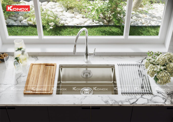 chau rua bat inox konox kn6046su 1