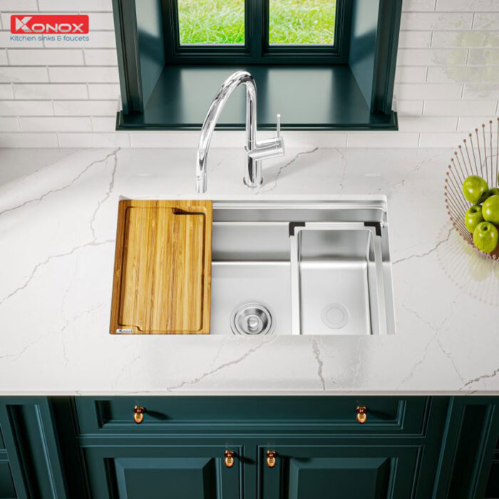 chau rua bat inox konox kn7644su 1