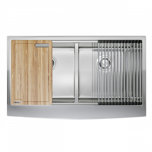 Chậu rửa bát inox KONOX KN8751DA Curve 2 hố