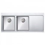 Chậu rửa bát inox KONOX Turkey Miro 1160 2 hố 1 bàn