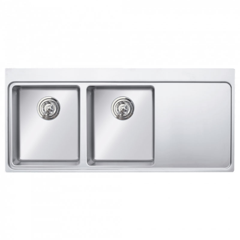 Chậu rửa bát inox KONOX Turkey Miro 1160 2 hố 1 bàn