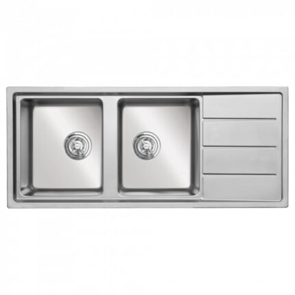 Chậu rửa bát inox KONOX Turkey Beta 1160 2 hố 1 bàn phải