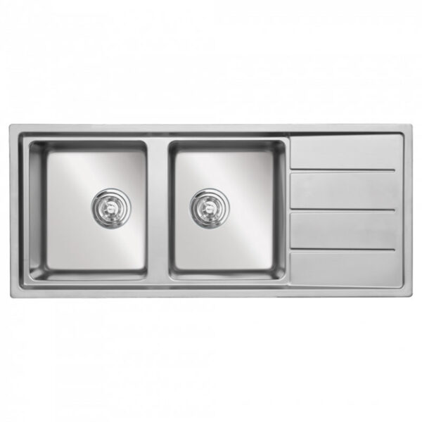 Chậu rửa bát inox KONOX Turkey Beta 1160 2 hố 1 bàn phải