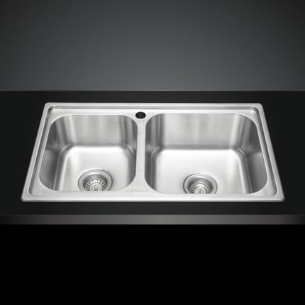 Chậu rửa bát inox MALLOCA MS 2076E 2 hố