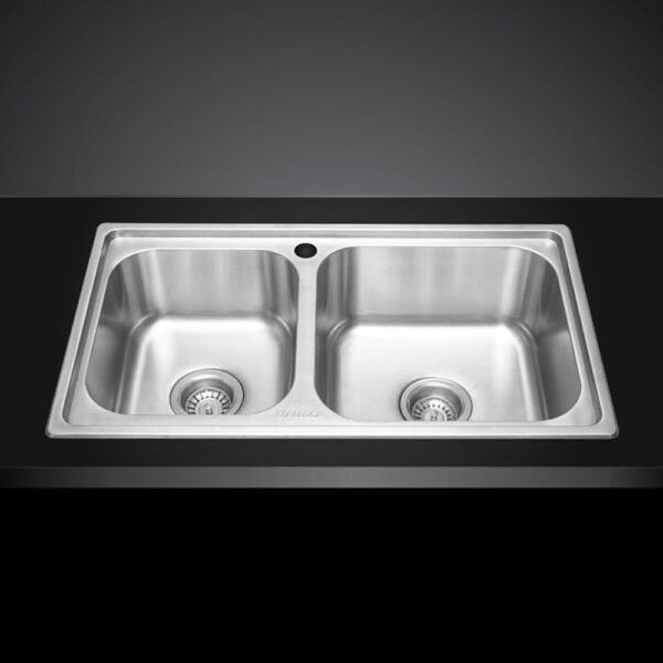 Chậu rửa bát inox MALLOCA MS 2076E 2 hố