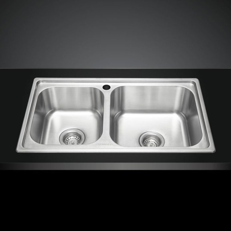 Chậu rửa bát inox MALLOCA MS 2076E 2 hố