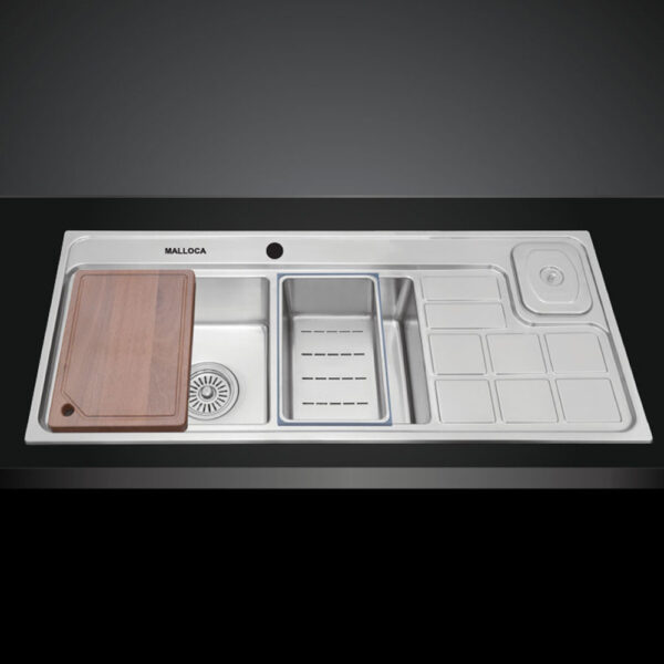 chau rua bat inox malloca ms 8817 n