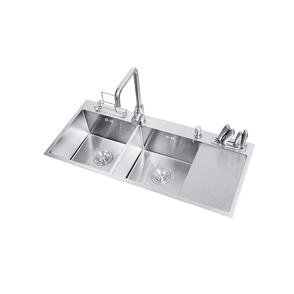 Chậu rửa bát inox ROSLERER RL01-10045 dương bàn 2 hố 1 bàn