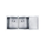 chau rua bat inox roslerer rl04 10045 duong ban 2 ho 1 ban