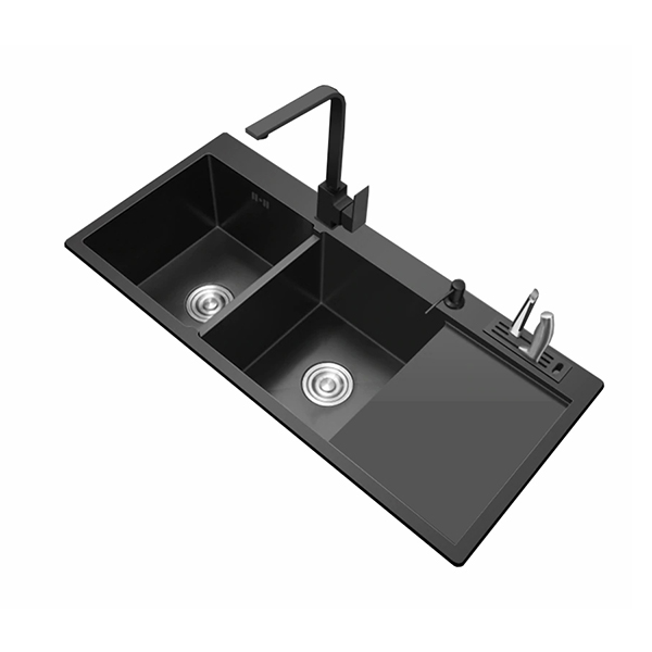 chau rua bat inox roslerer rl04 10045 nano duong ban 2 ho 1 ban