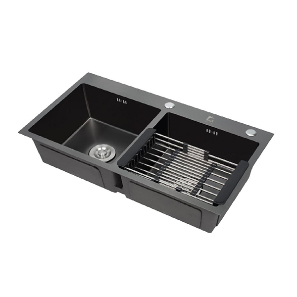 chau rua bat inox roslerer rl04 7843 nano can duong ban 2 ho