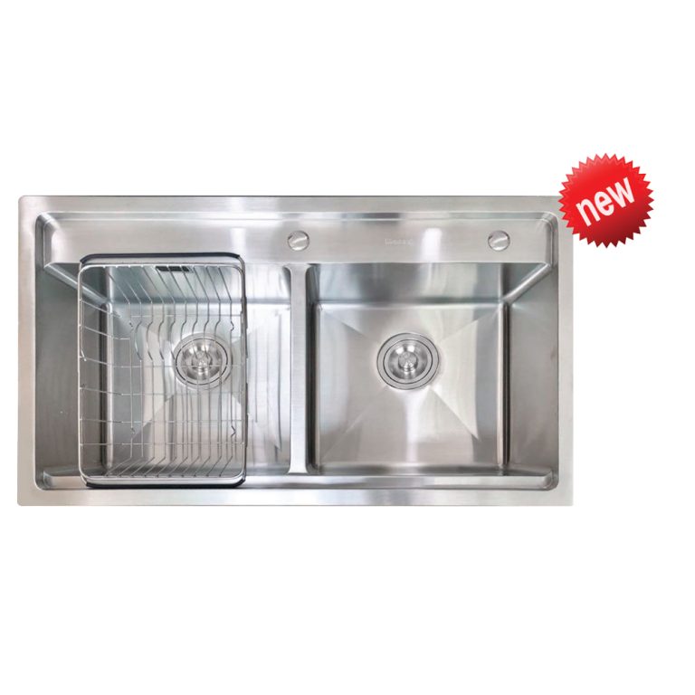 Chậu rửa bát inox Roslerer RL04-8245 new cân dương bàn 2 Hố