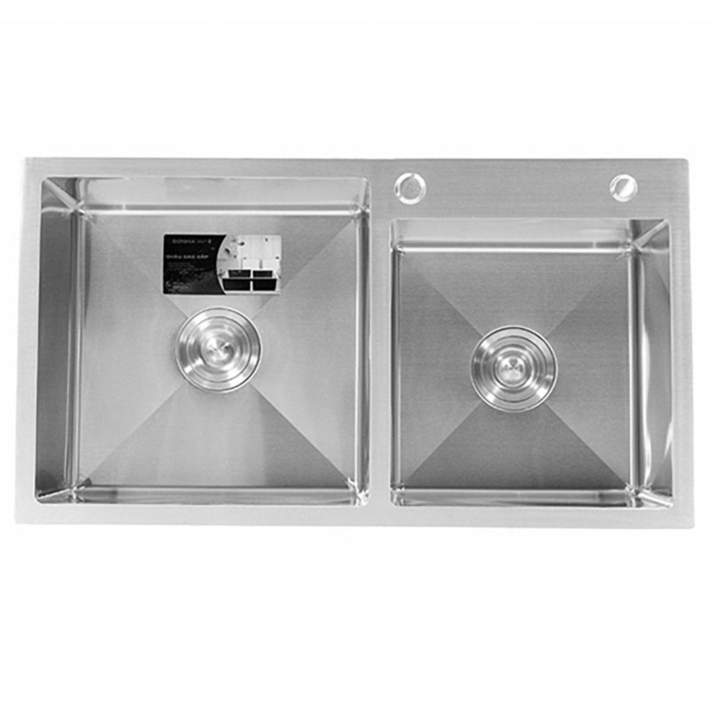 Chậu rửa bát inox Sơn Hà HM.X.2L.82.2.2 2 hố