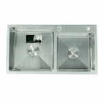 Chậu rửa bát inox Sơn Hà HM.X.2L.82.2.3 2 hố