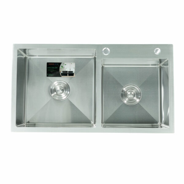 Chậu rửa bát inox Sơn Hà HM.X.2L.82.2.3 2 hố